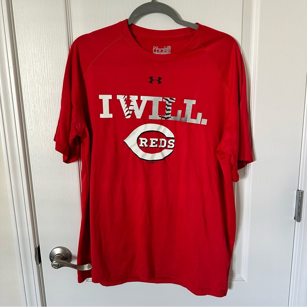 Under Armour Cincinnati Reds I Will Graphic Tee Performance dri fit